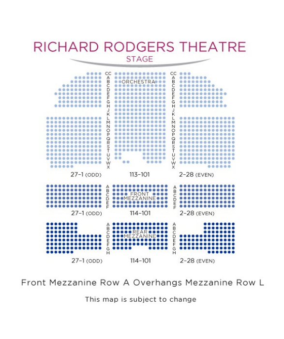 Richard Rodgers Theatre Seating Chart Hamilton | Brokeasshome.com